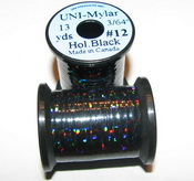 ������� ������ UNI mylar 13 yds 3/64 # 12 hol black